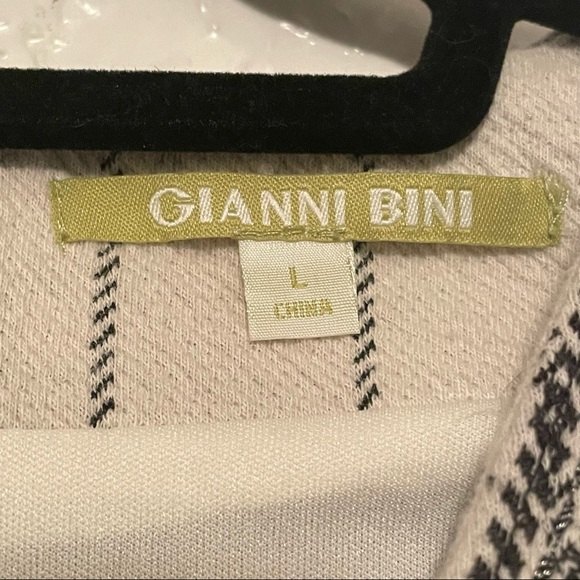 🌻Gianni Bini {L} Ivory/Cotton Boho Long Sleeve Mini Dress - Picture 3 of 12